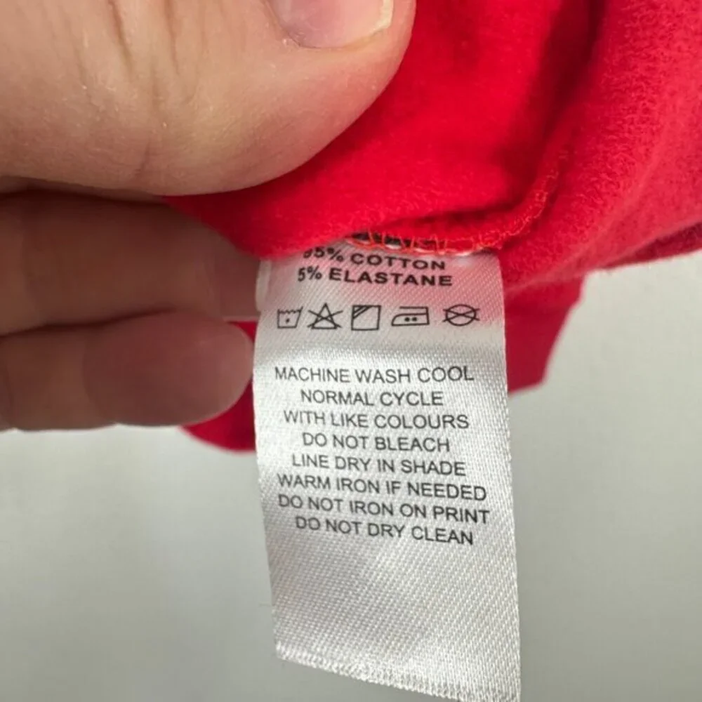 Tiny Tribe Australia Feelin' Jolly Vibrant Holiday Red‎ Christmas Sweatshirt NWT - Picture 3 of 7